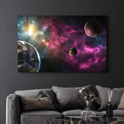 Space | Glass Wall Art - Artdesigna