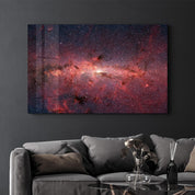 Red Nebula | Glass Wall Art - Artdesigna