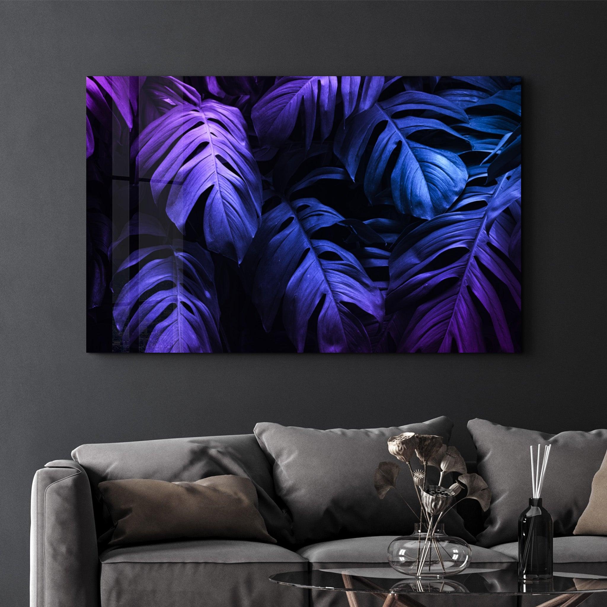 Tropical Leaf | Glass Wall Art - Artdesigna