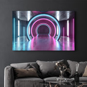 Neon Ring | Glass Wall Art - Artdesigna