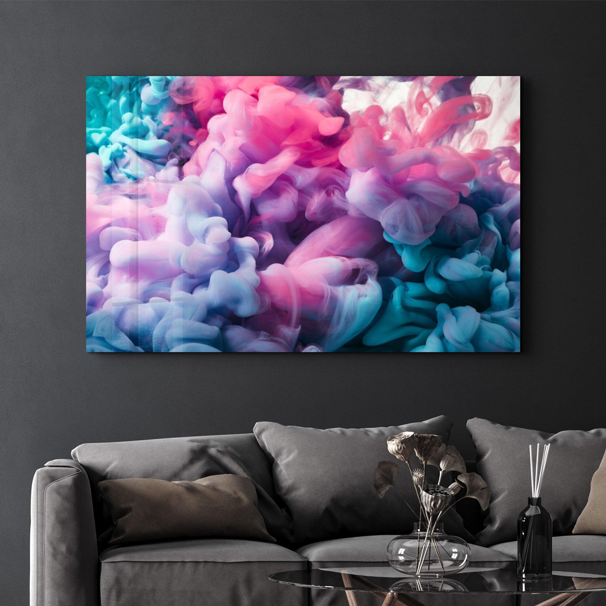 Color Dance | Glass Wall Art - Artdesigna