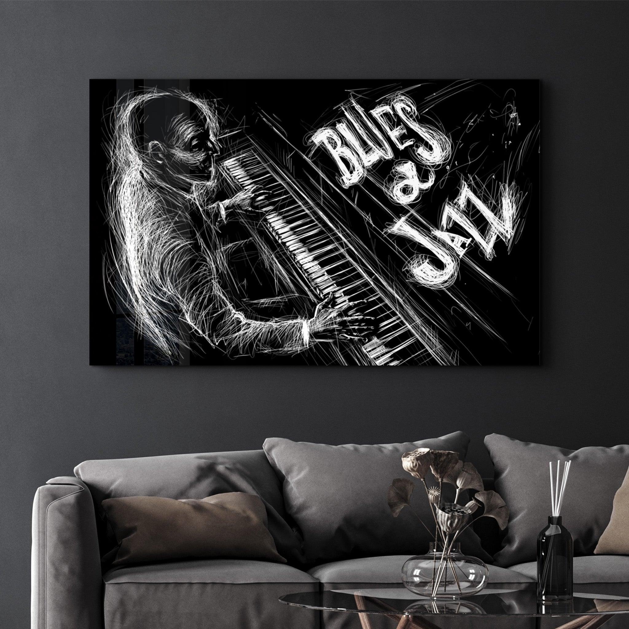 Only Jazz | Glass Wall Art - Artdesigna