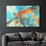 Waves of Tranquility Blue | Glass Wall Art - Artdesigna