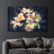 White Beauty | Glass Wall Art - Artdesigna