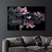 Pink and Gray | Glass Wall Art - Artdesigna