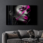 Pink Cream | Glass Wall Art - Artdesigna