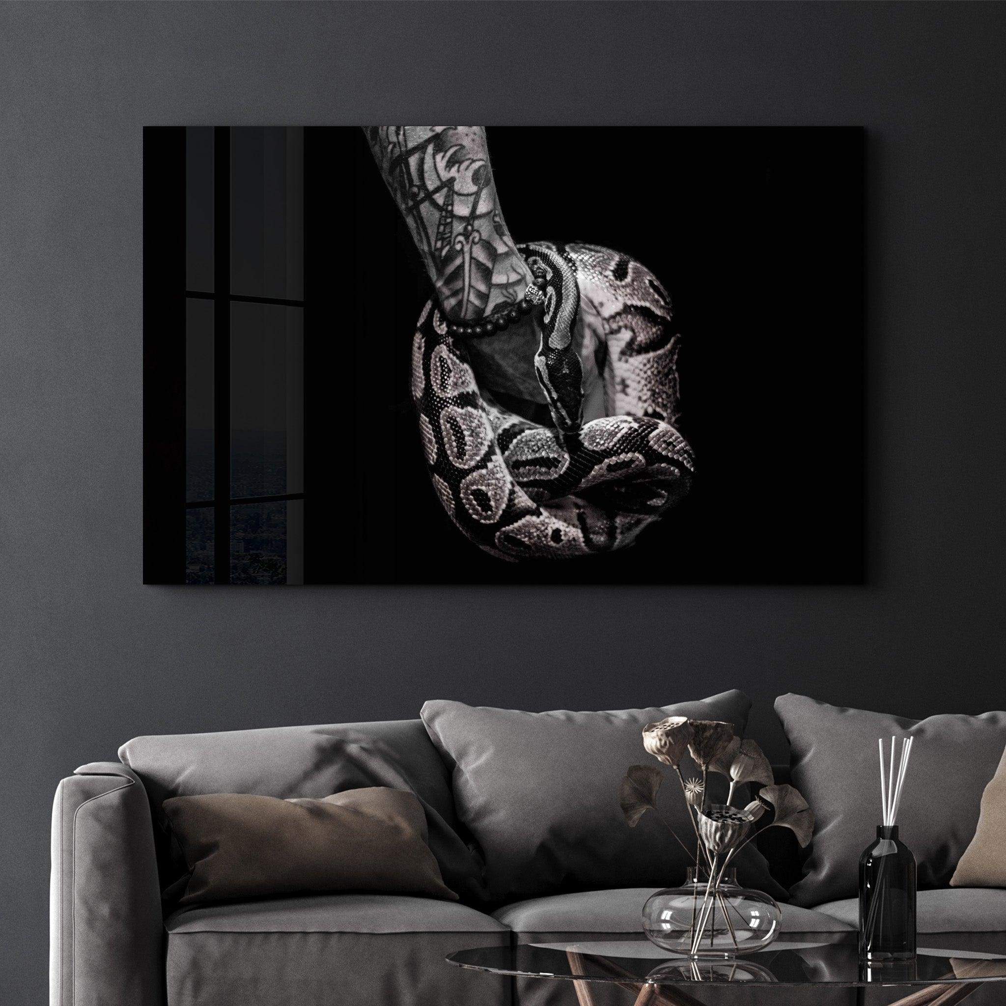 Viper | Designer's Collection Glass Wall Art - Artdesigna