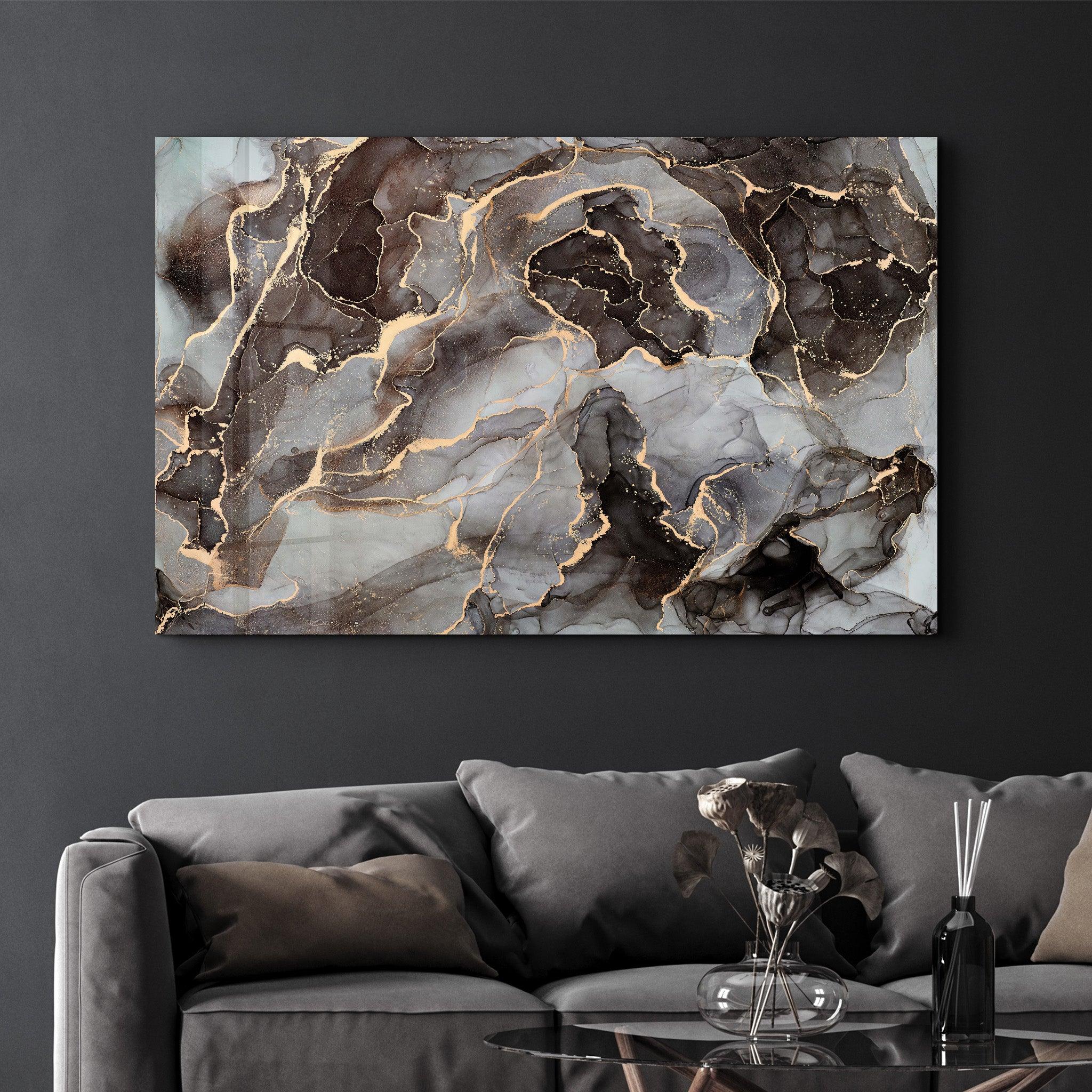 Marble Collection H4 | Glass Wall Art - Artdesigna