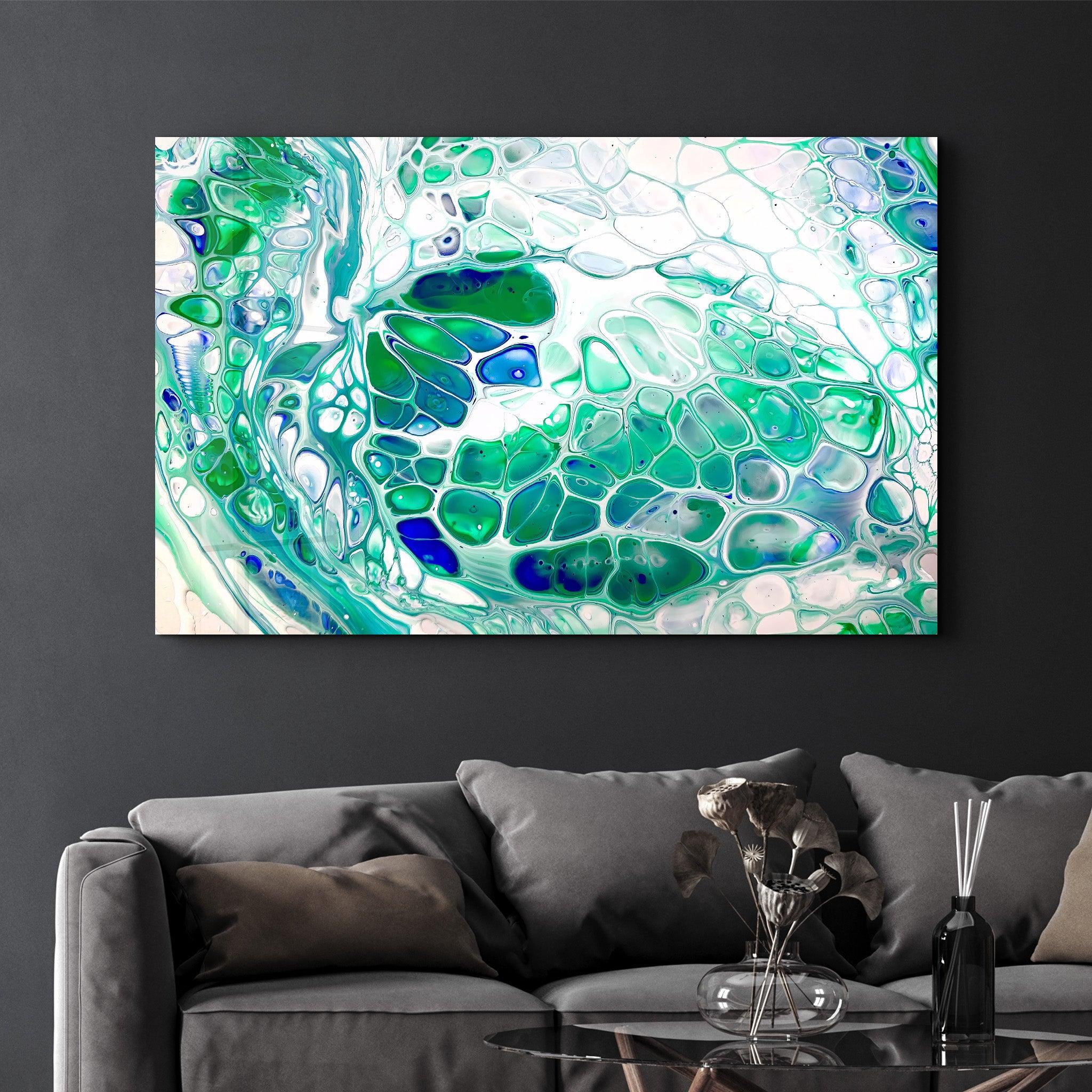 Marble Collection H17 - Elixir | Glass Wall Art - Artdesigna