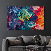 Dance of Oil Paints | Glass Wall Art - Artdesigna