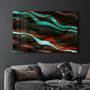 Abstract Lines | Glass Wall Art - Artdesigna