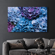 hydrangea | Glass Wall Art - Artdesigna