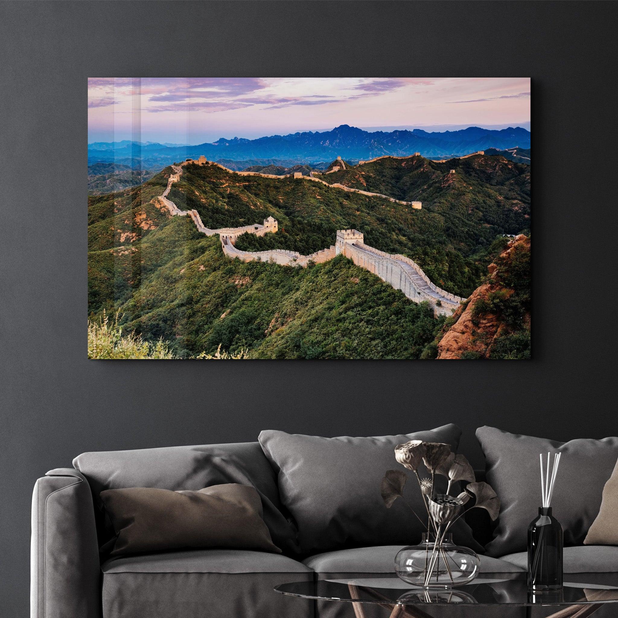 The Great Wall of China | Glass Wall Art - Artdesigna