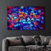 Leaves on the Water | Glass Wall Art - Artdesigna