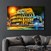 Rome Colosseum | Glass Wall Art - Artdesigna