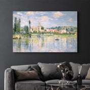 Vétheuil in Summer (1880) by Claude Monet | Glass Wall Art - Artdesigna