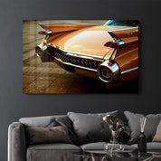 Antique Car From Cuba | Glass Wall Art - Artdesigna