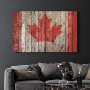 Flag Of Canada | Glass Wall Art - Artdesigna