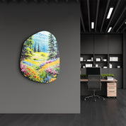 Alpine Bloom – Amorphous Glass Wall Art