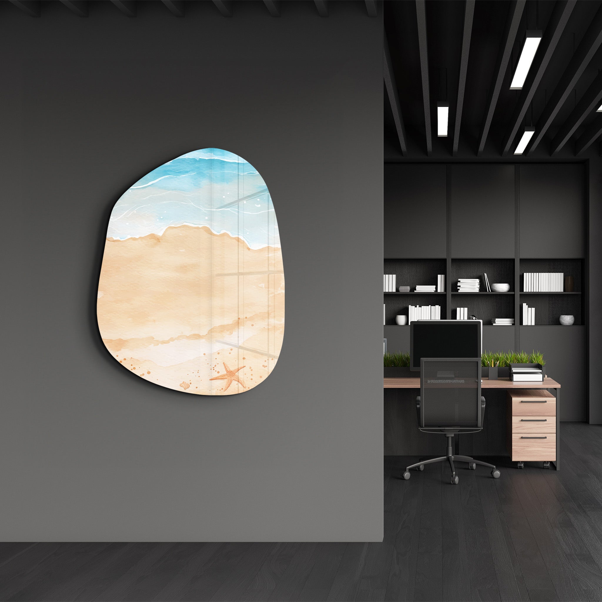 Coastal Dream – Amorphous Glass Wall Art