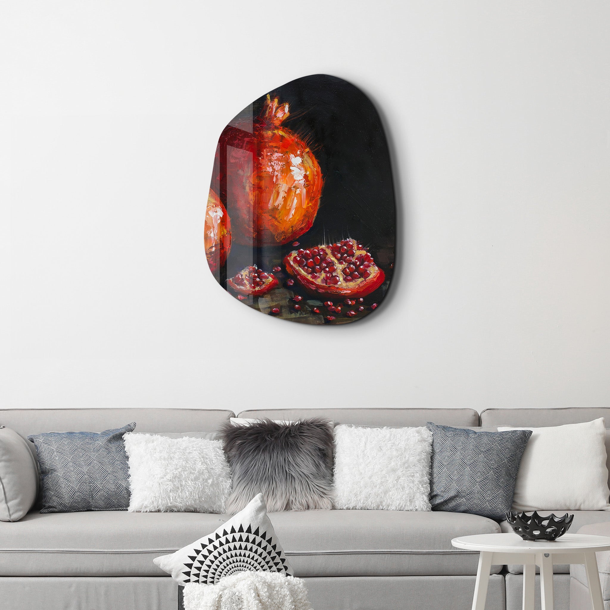 Crimson Harvest – Amorphous Glass Wall Art
