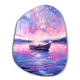 Dreamy Nightfall Amorphous | Glass Wall Art