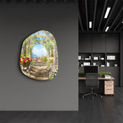 Garden Archway – Amorphous Glass Wall Art