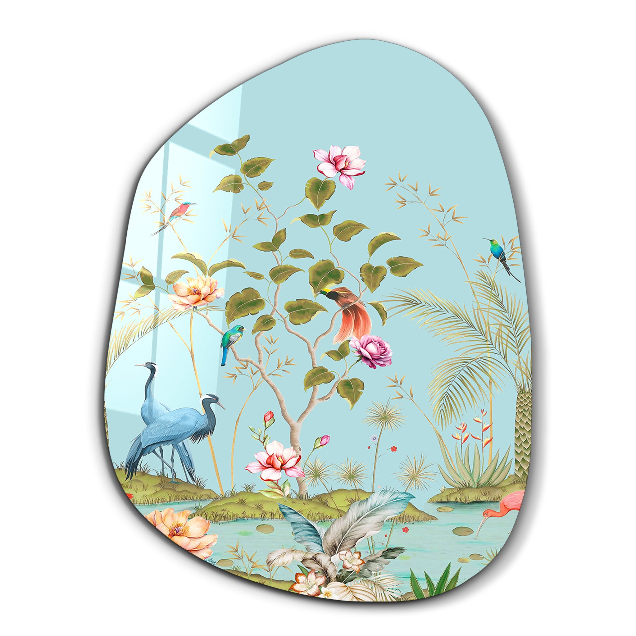 Tropical Eden – Amorphous Glass Wall Art