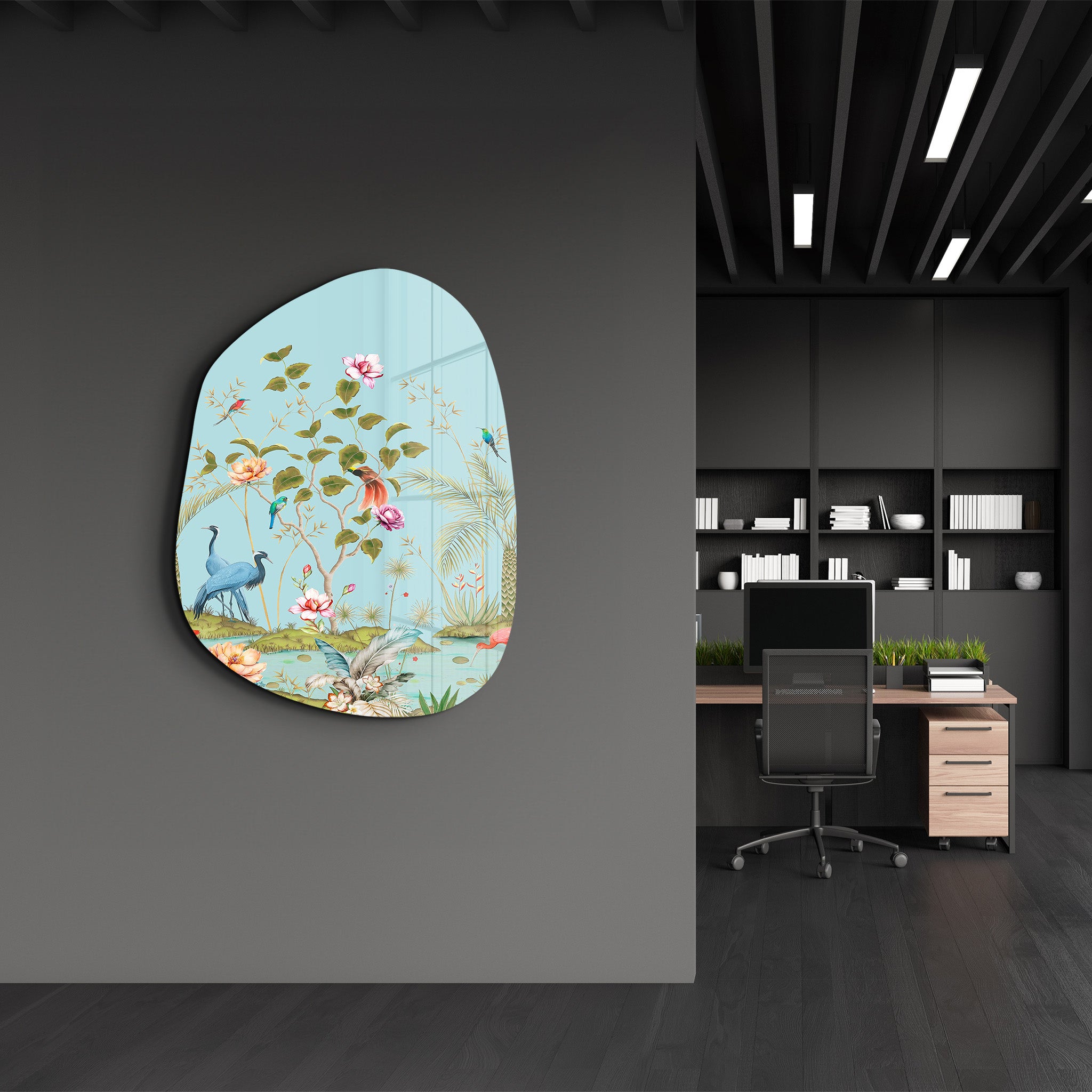 Tropical Eden – Amorphous Glass Wall Art