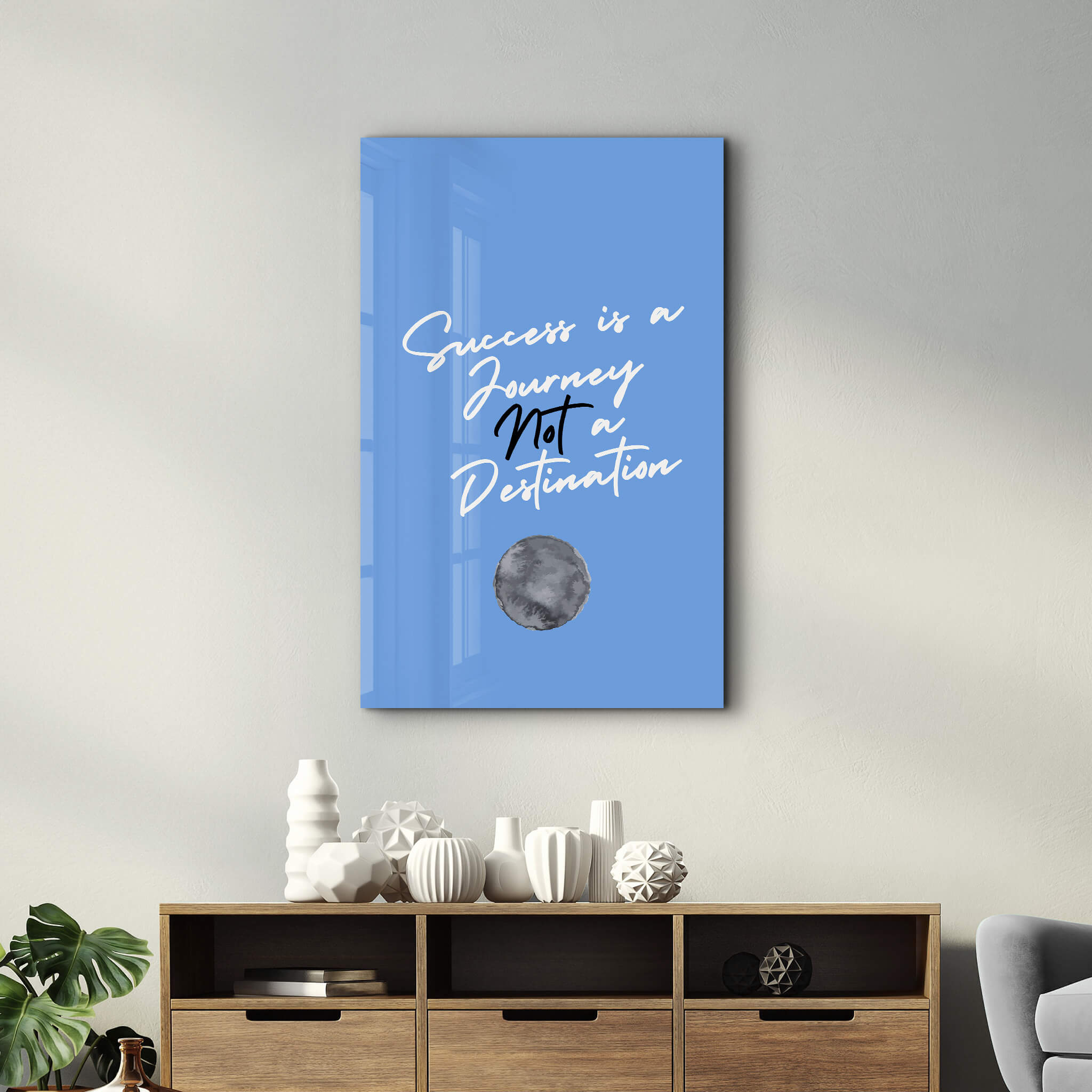 Success is a Journey | Motivational Collection Glass Wall Art