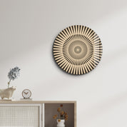 Desert Bloom - Round Glass Wall Art