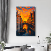 Amsterdam Glow – Glass Wall Art by HMZ