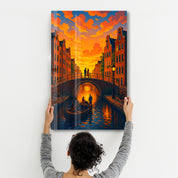 Amsterdam Glow – Glass Wall Art by HMZ