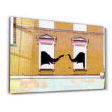 Banksy Love of Elephants | Glass Wall Art