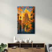 Barcelona Lights – Glass Wall Art by HMZ