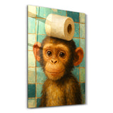 Bathroom Bandit – Glass Wall Art