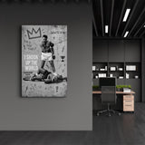 I Shook Up the World Champion Spirit | Glass Wall Art