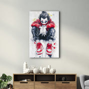 Chaos in Crimson - Glass Wall Art