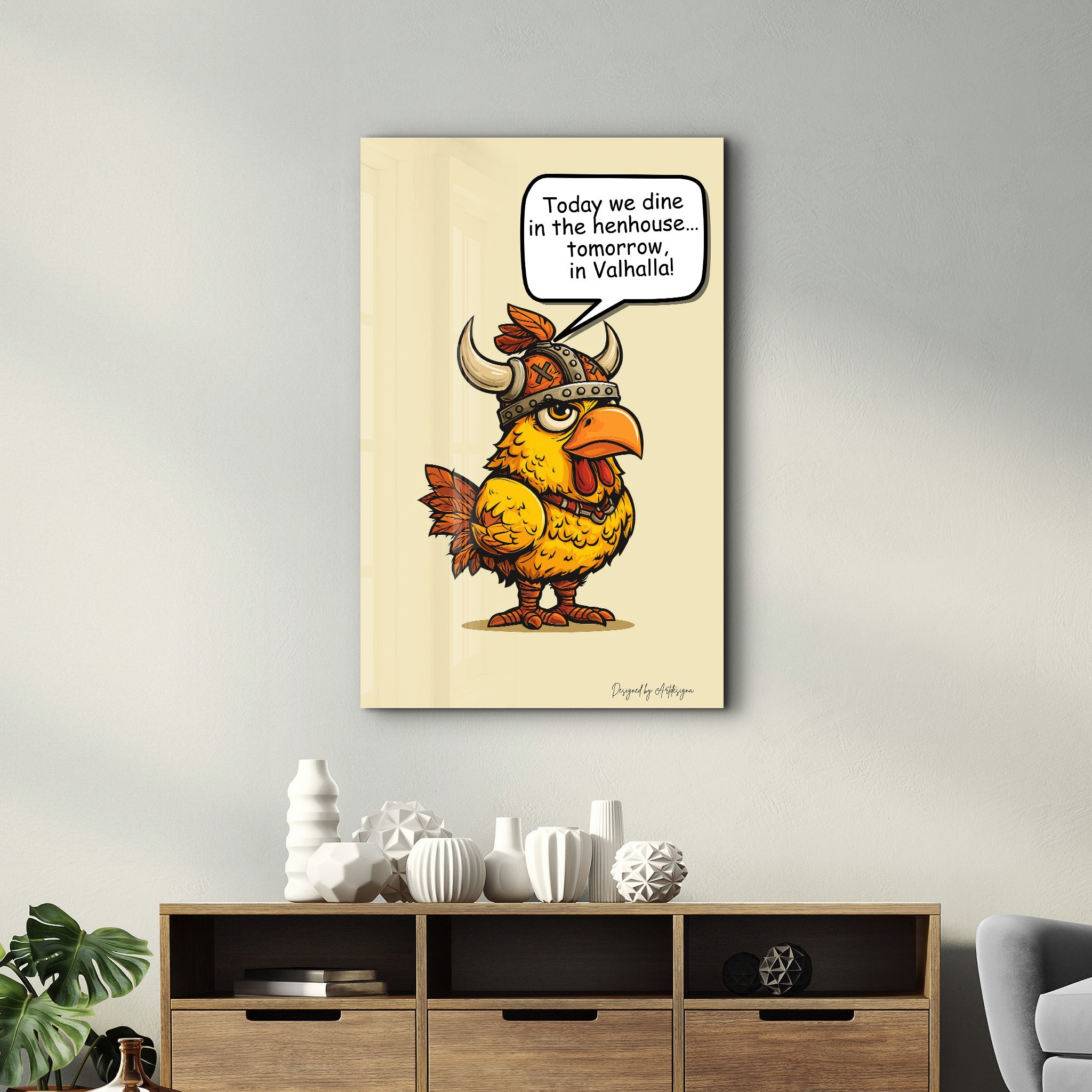 Cluck to Glory - Glass Wall Art