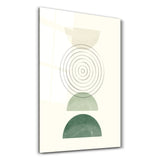 Concentric Balance with Geometric Shapes | Glass Wall Art