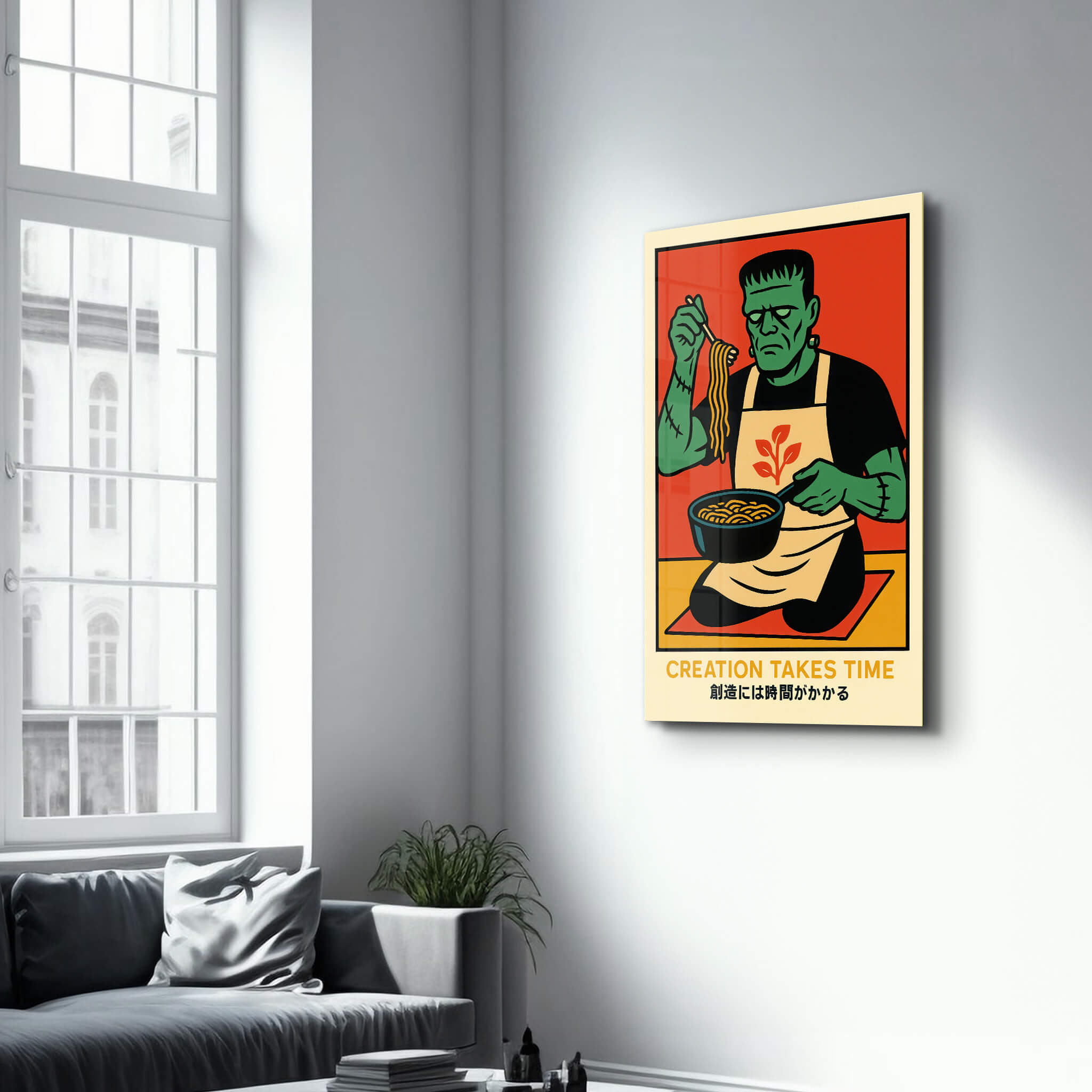 Creation Takes Time - Glass Wall Art