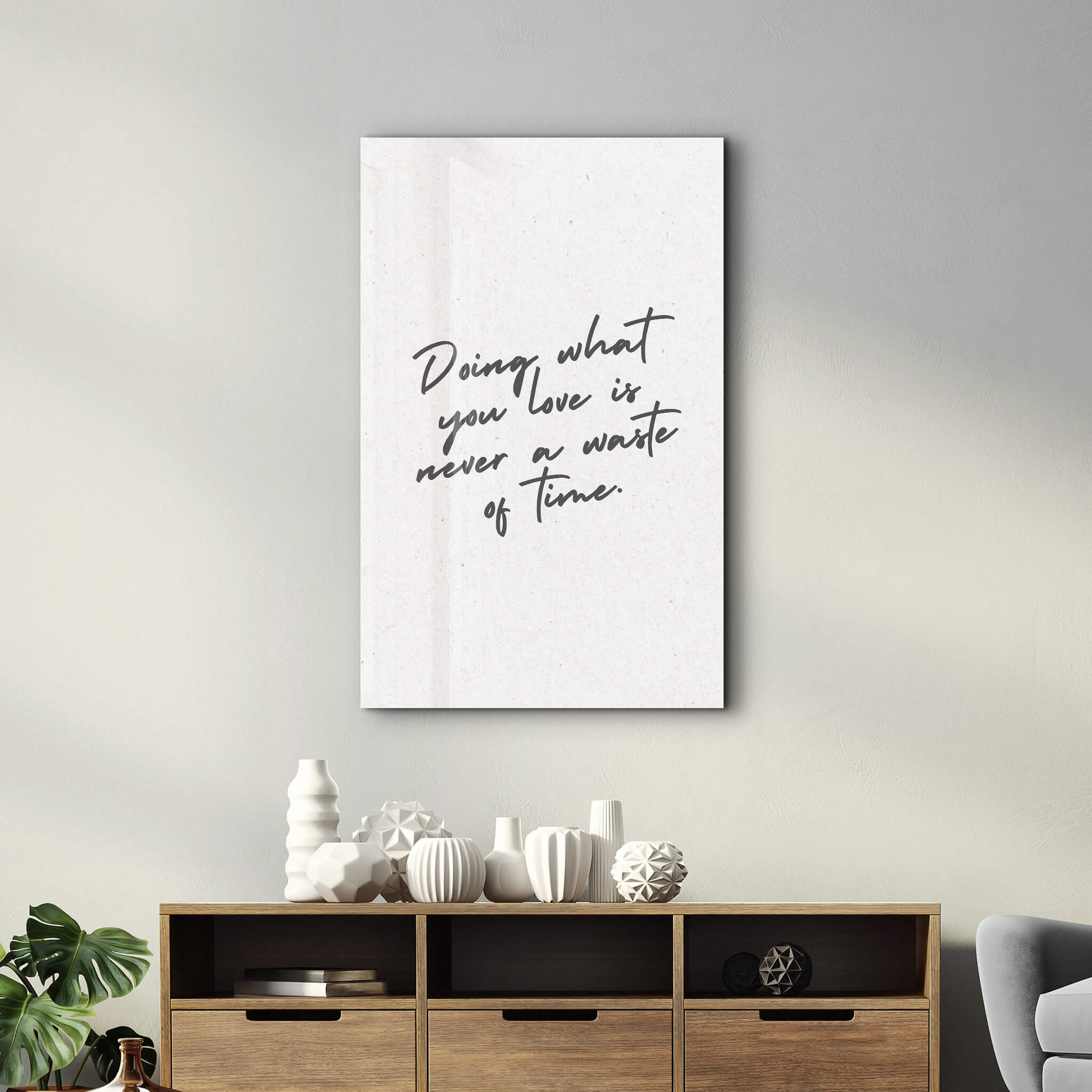 Doing What You Love - Motivational Glass Wall Art