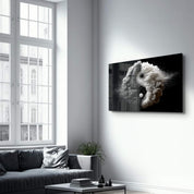 Equilibrium Ignited – Yin Yang in Motion - Glass Wall Art