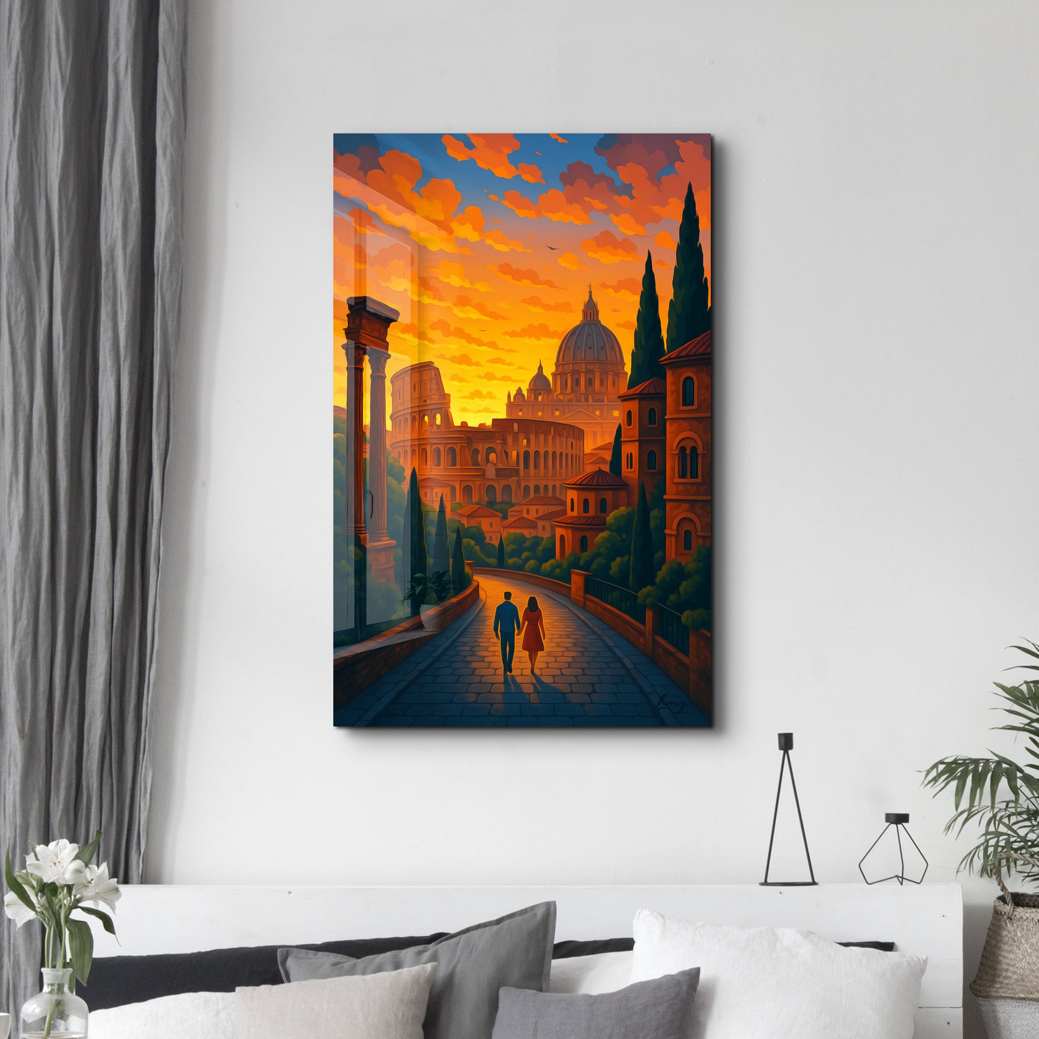 Eternal Stroll – Glass Wall Art by HMZ