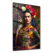 Frida’s Bloom by Mr. Pablo Costa – Glass Wall Art