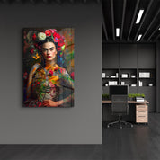Frida’s Bloom by Mr. Pablo Costa – Glass Wall Art