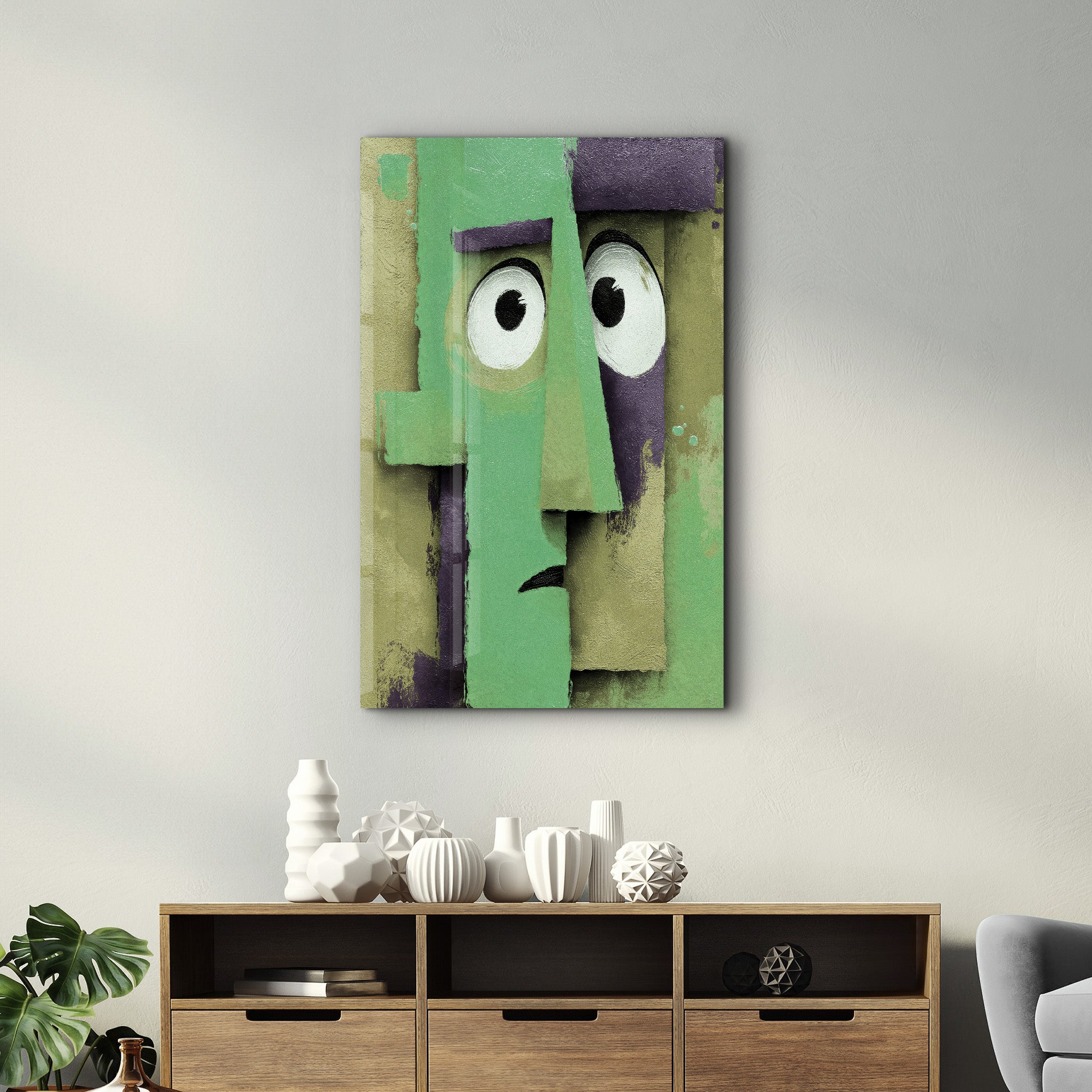 Faces of Feeling - Glass Wall Art