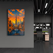 Golden Dubai – Glass Wall Art by HMZ