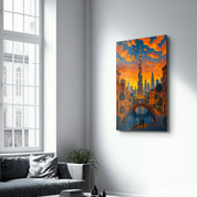 Golden Dubai – Glass Wall Art by HMZ