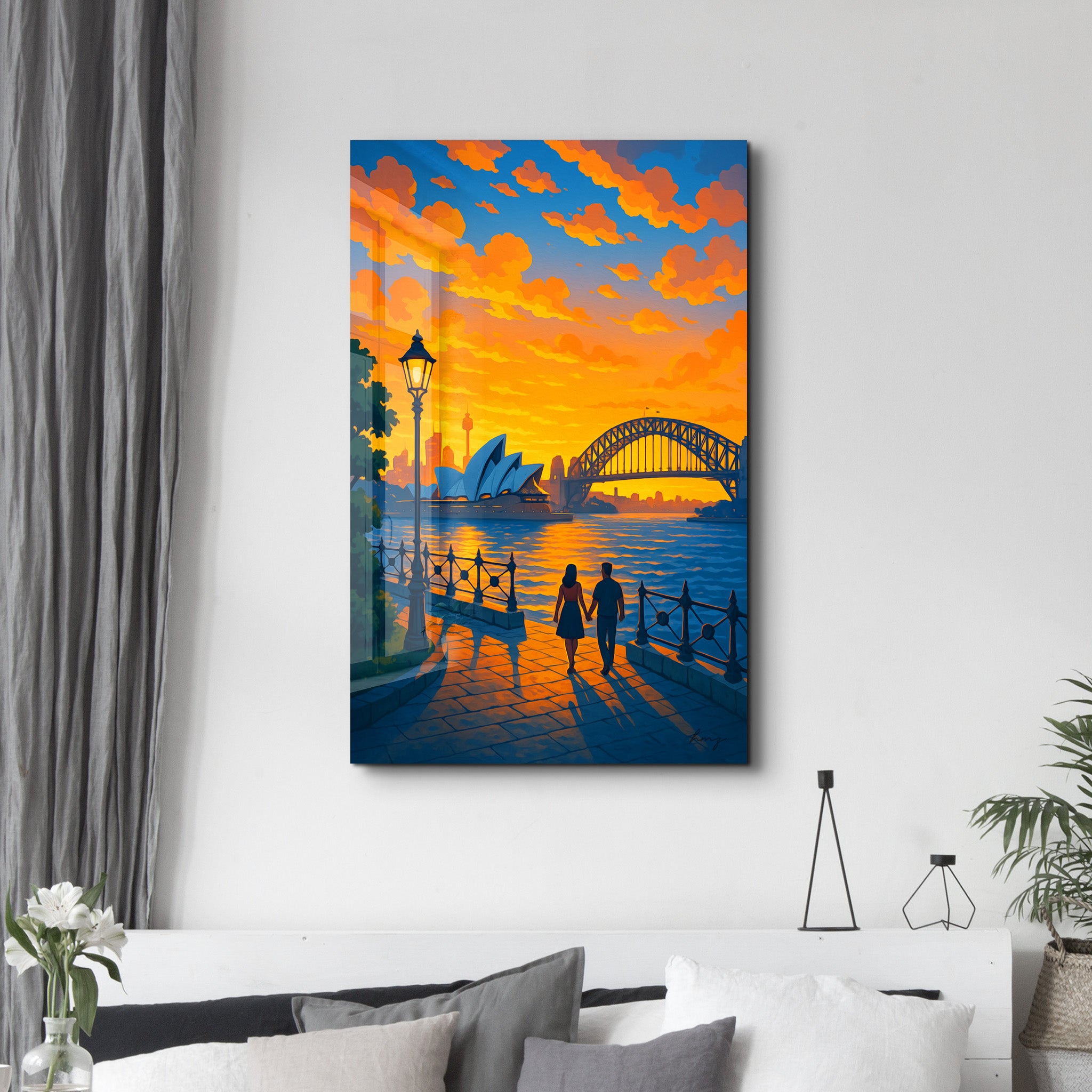 Harbour Light – Glass Wall Art by HMZ